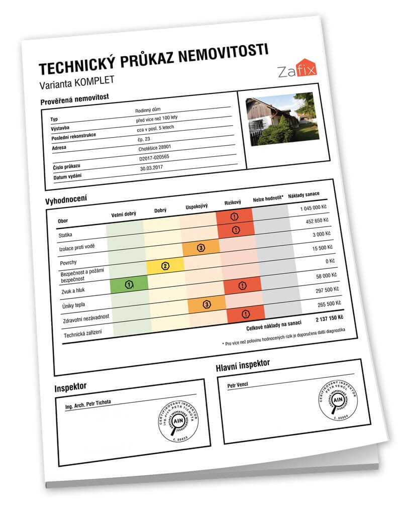 technický průkaz nemovitosti