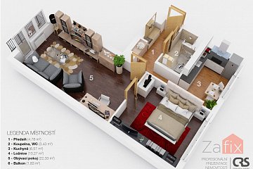 Byt 2+1, 57 m2, Sokolovská, Poruba - Poruba