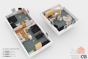 Dům 240 m2, pozemek 694 m2, Třebihošť - Horní Dehtov