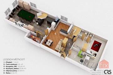 Dům 240 m2, pozemek 694 m2, Třebihošť - Horní Dehtov