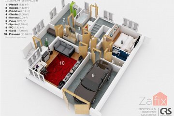 Dům 156 m2, pozemek 705 m2, Trávníky, Bystřice pod Hostýnem - Rychlov