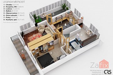 Dům 156 m2, pozemek 705 m2, Trávníky, Bystřice pod Hostýnem - Rychlov