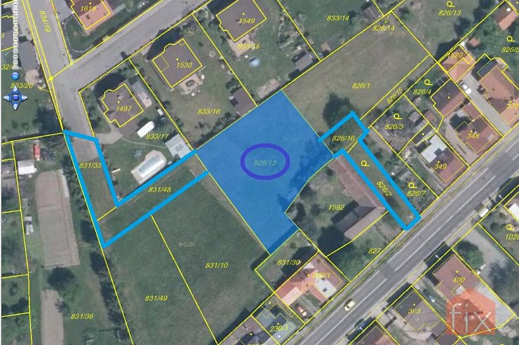 Pozemek, 1200 m2, Bakov nad Jizerou